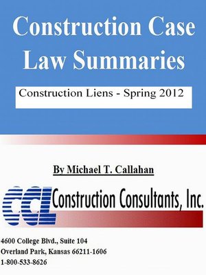 cover image of Construction Case Law Summaries